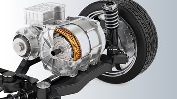 High voltage traction inverter and motor