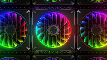 Colorful data center fans
