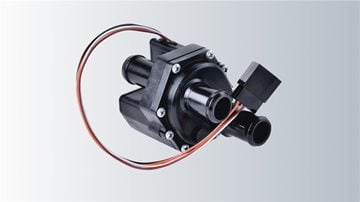 An automotive electric water pump used for engine or battery thermal management.