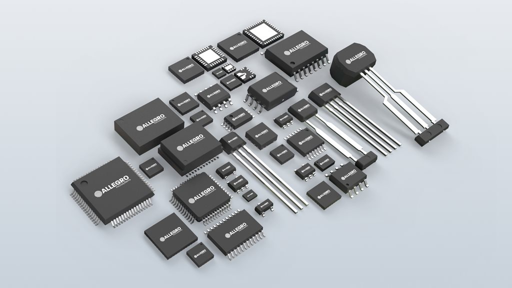 Collection of Allegro semiconductor chips
