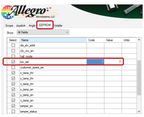 图 7：最快的 BW Select 代码 = 7